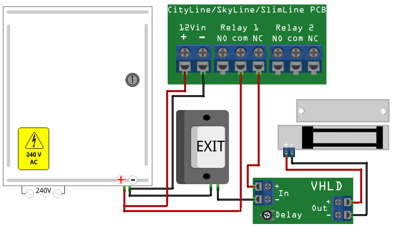 Single Door Mag Lock Wiring Diagram