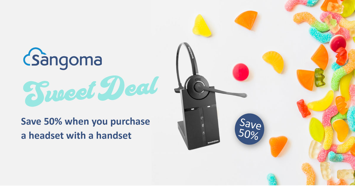 Sangomas Sweet Deal - save 50% on headsets